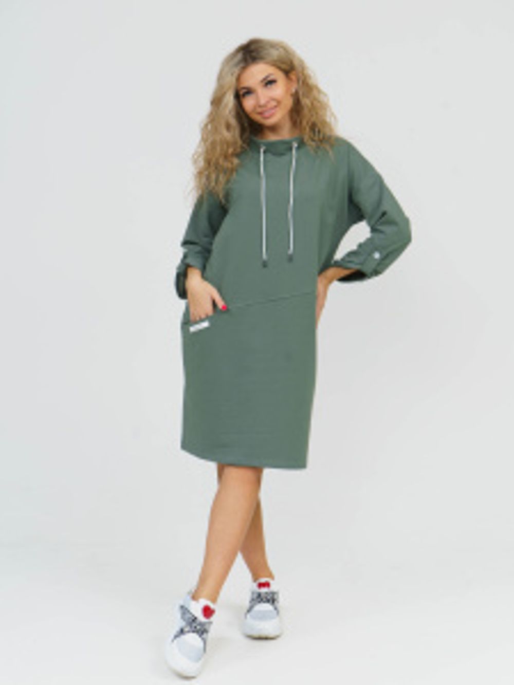 880 Платье "Хаки" SveTekst (Акция)