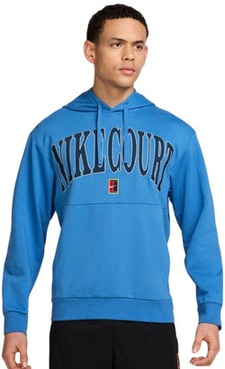 Мужская теннисная кофта Nike Heritage Court Fleece - небесный