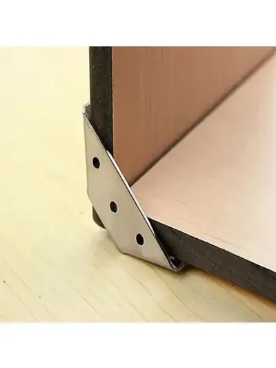 Треугольный кронштейн 8 шт. с демпферами 48 шт.Толщина 1,2 мм,Комплект угловых стяжек для кровати,нержавеющая сталь