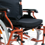 Мега-Оптим Mega-220 с пневматическими задними колесами (до 135 кг), Кресло-коляска с ручным приводом для лиц с большим весом прогулочная (для инвалидов и детей-инвалидов), код ФСС 07-02-08