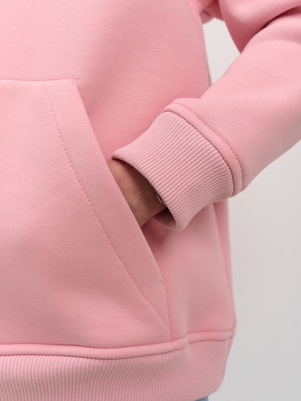 Толстовка с капюшоном для девочки  "Basic" розовый