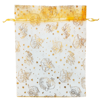 Мешочек из органзы золотой (мешочки) – Премиум 1000 г.