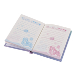 Блокнот "Пирожное" в коробке с вырубкой на замке, 16*12,5см, 45л, 3 цвета микс