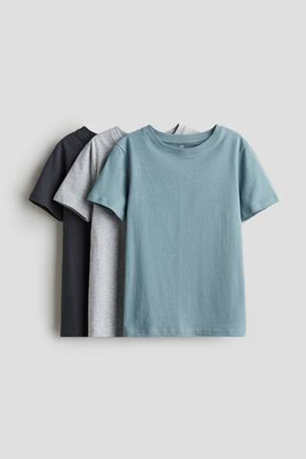 H&M Набор из трех футболок, бирюзовый