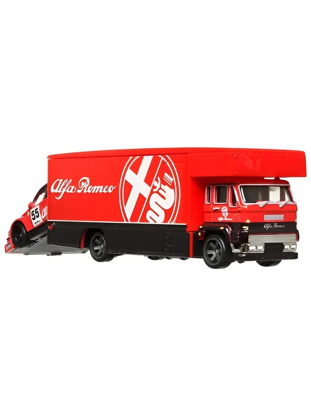 Набор Хот Вилс Премиум Alfa Romeo и Fleet Flyer FLF56 HKF42