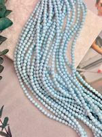 Жемчуг Premium, 4 мм, нить 40 см, Голубая керамика