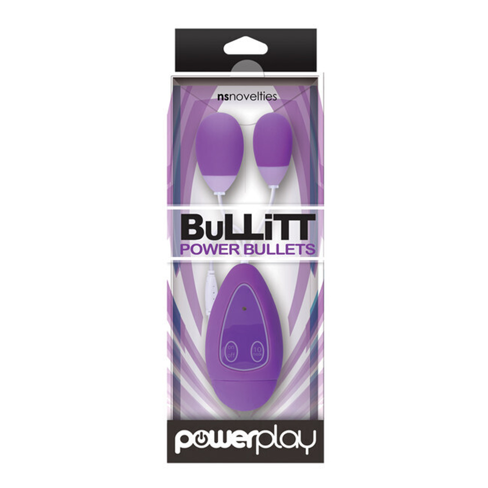 Два виброяйца с пультом Power Play BuLLiTT Double (Цвет: фиолетовый)