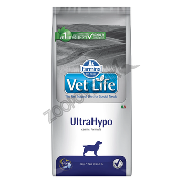 Farmina Vet Life Dog Ultrahypoalergenic Корм сухой лечебный для собак при пищевой аллергии и непереносимости с ярко выраженной гиперчувсвтельностью 2 кг