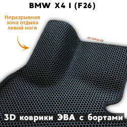 передние ева коврики в авто для bmw x4 I f26, от supervip