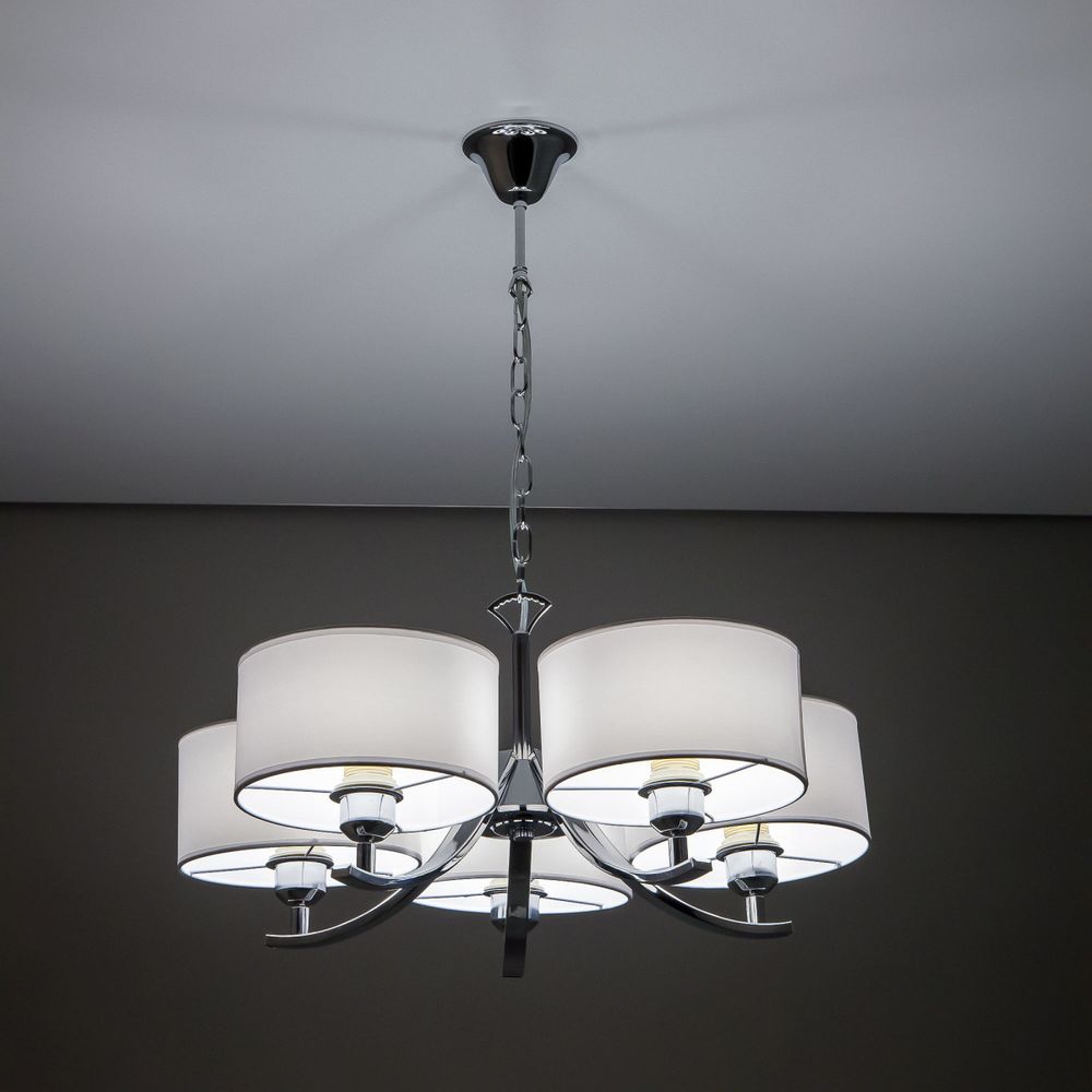 Citilux Эвита CL466150 Люстра подвесная с белыми абажурами