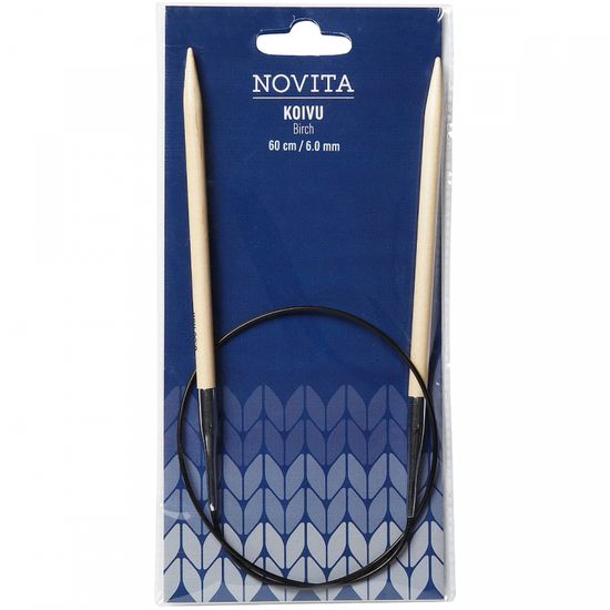 Спицы NOVITA круговые березовые на леске 60 см