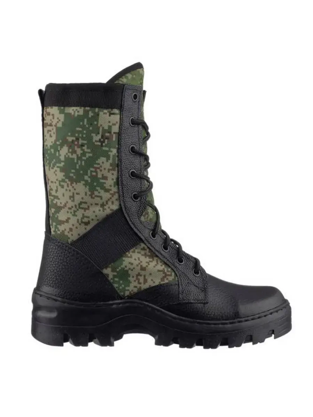 Берцы кожанные со вставками