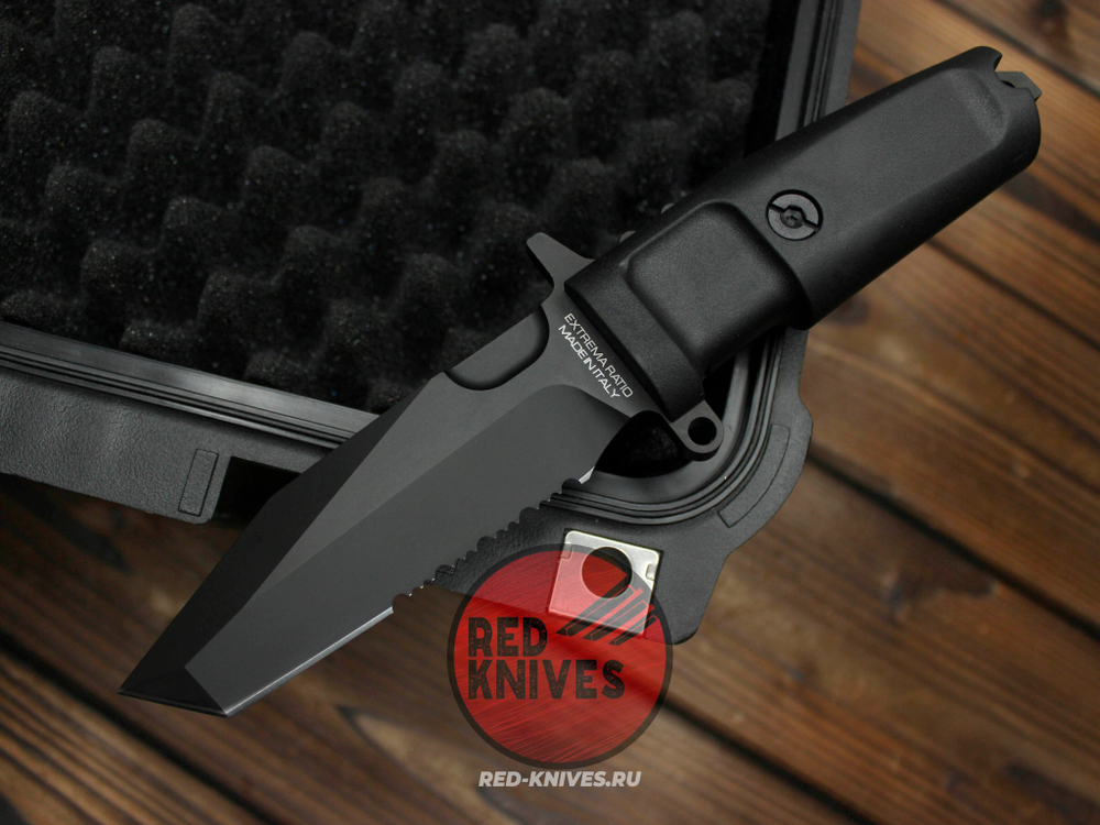 Нож Extrema Ratio Fulcrum C Black P/S А+++ V.2026 - черная рукоять, черный клинок