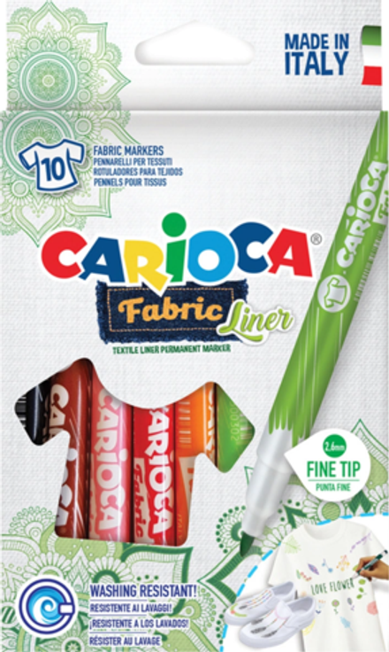 Маркеры для ткани CARIOCA (Италия) "Fabric"