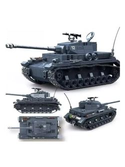 Конструктор Средний немецкий танк PZ.KPFW.IV 985 деталей