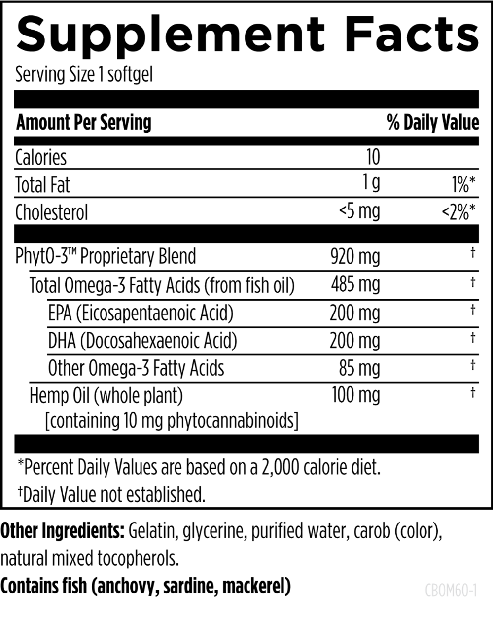 Designs For Health - CannabOmega™ - 60 softgels