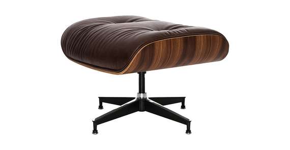 Кресло с оттоманкой Eames Lounge Premium, состаренная кожа