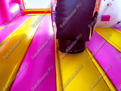 Коммерческий надувной батут "Мороженое розовое" 6*4*2,8 м