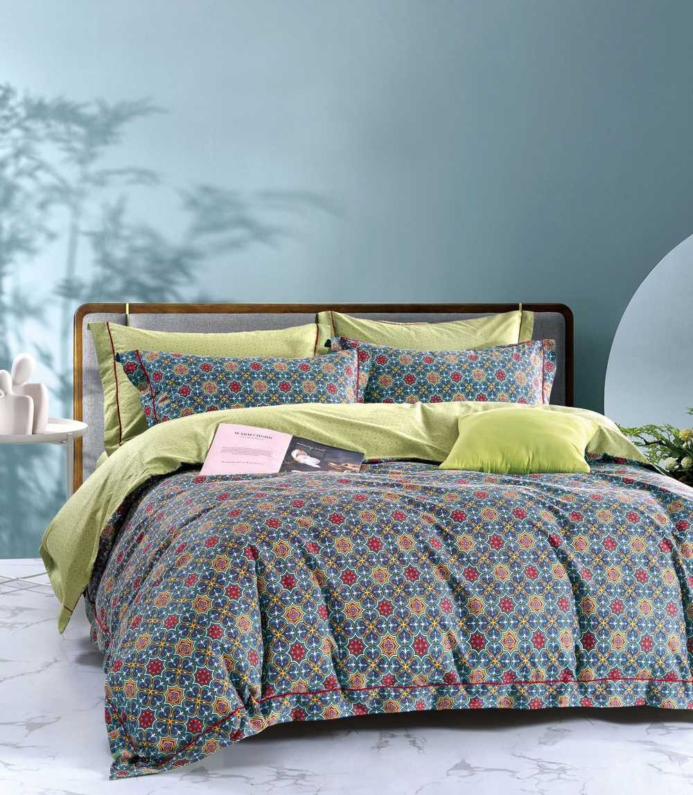 Постельное белье 2 спальное евро Asabella 1982-6