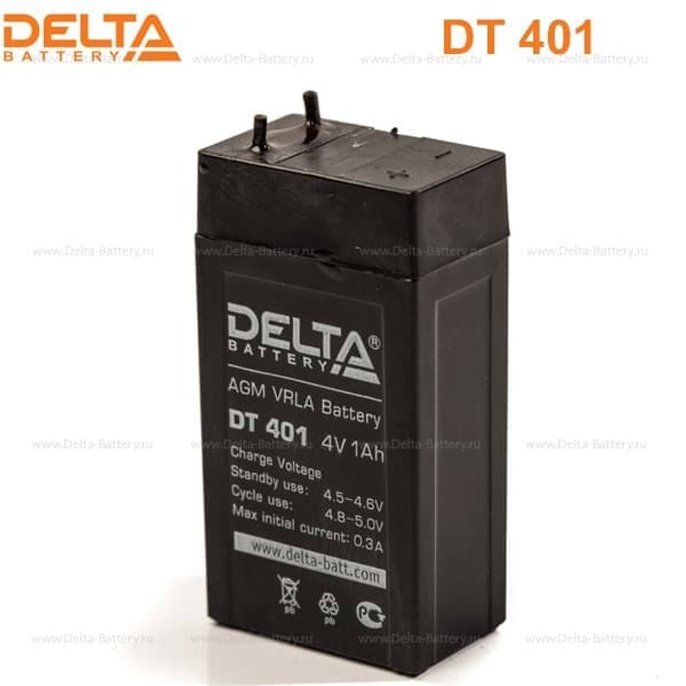 Аккумуляторная батарея Delta DT 401 (4V / 1Ah)