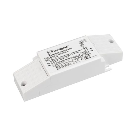 Драйвер Arlight ARJ-20-PFC-Triac-A 15-28V 19,6W IP20 0,5-0,7A 028186