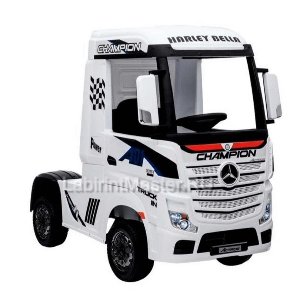 Детский электромобиль "Mercedes Actros HL358", белый