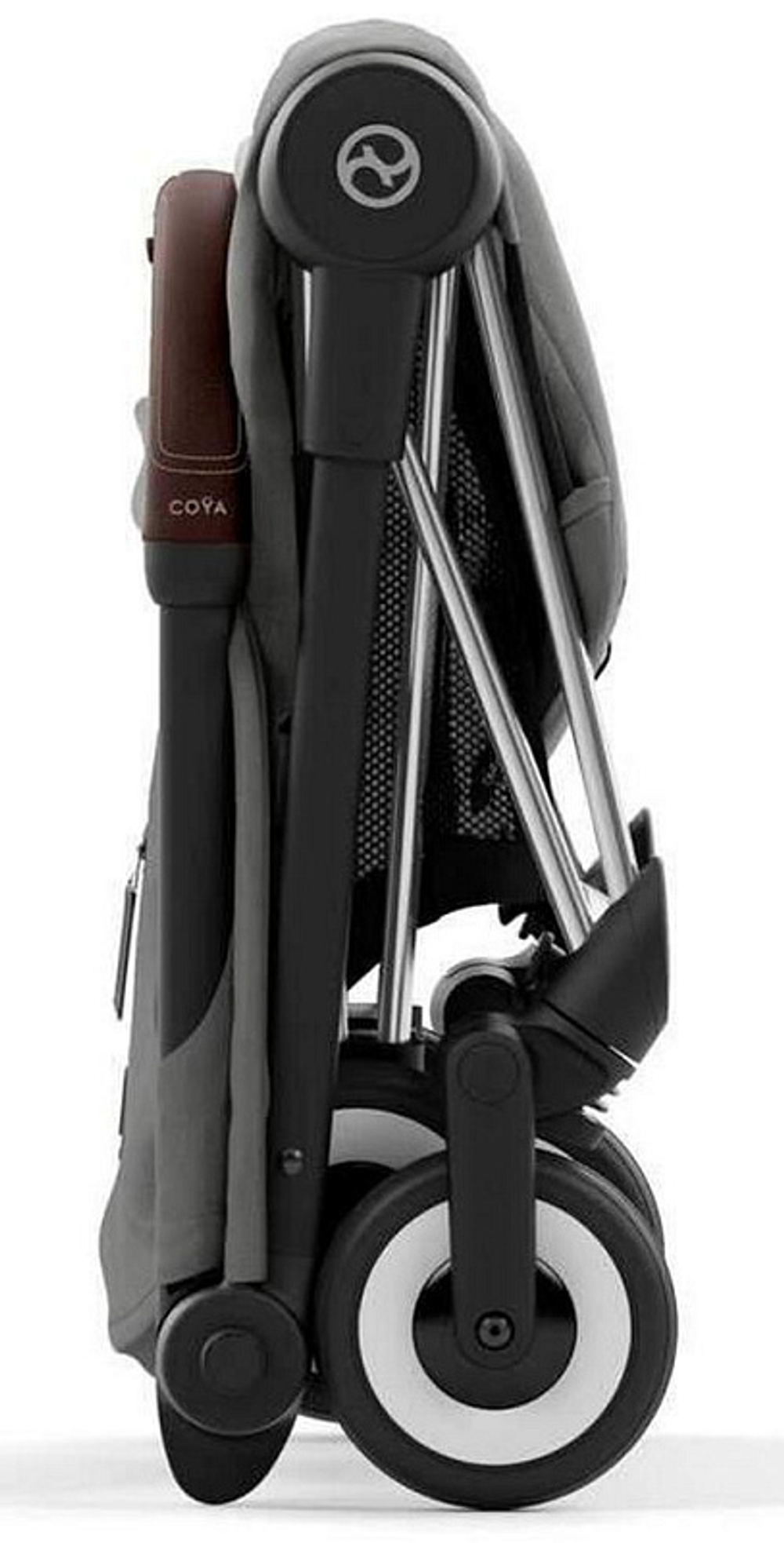 Коляска Cybex Coya Chrome Frame Cloud G i-Size Magic Black 2 в 1 Mirage Grey с дождевиком