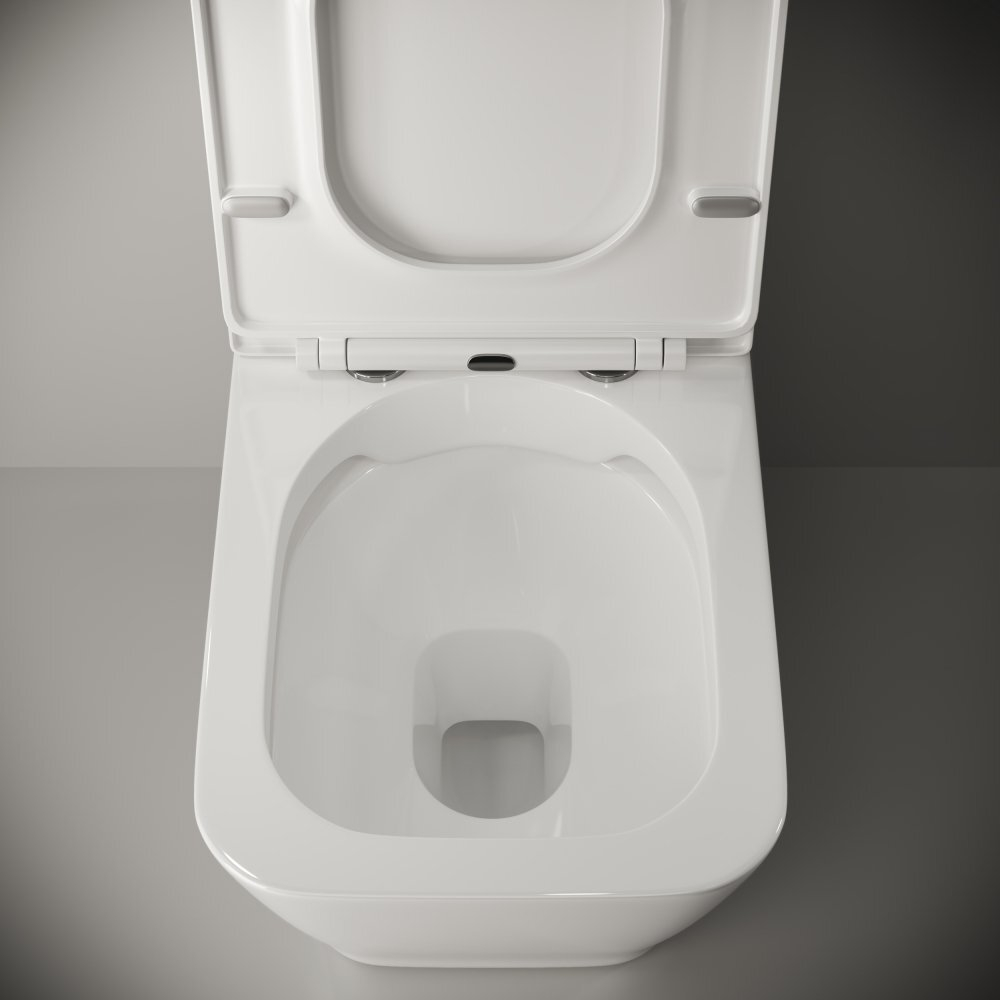 Унитаз-компакт Ceramica Nova Cubic Rimless CN1803 36 x 64 x 84 см напольный безободковый с бачком с сиденьем Soft Close