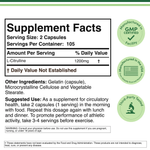 Double Wood Supplements - L-Citrulline - 210 x 600 mg capsules