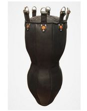 Мешок кожаный фигурный &quot;Силуэт&quot; двойной