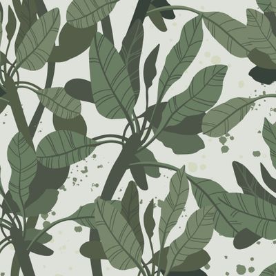 Темный тропический в стиле модерн