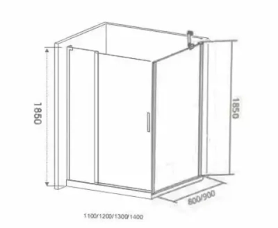 Душевой уголок Bas Mokka WTW 120*80*185