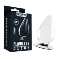 Большая анальная пробка Flawless Clear (11,5 см, Ø6 см)