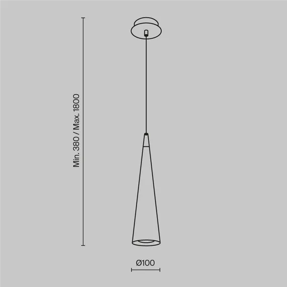 Подвесной светильник Невилл / Nevill GU10х1 Maytoni p318-pl-01-w