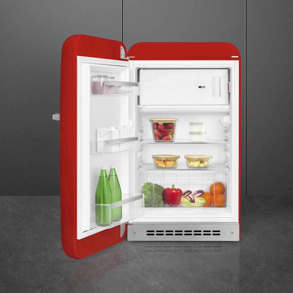 Отдельностоящий однодверный холодильник Smeg FAB10LRD6