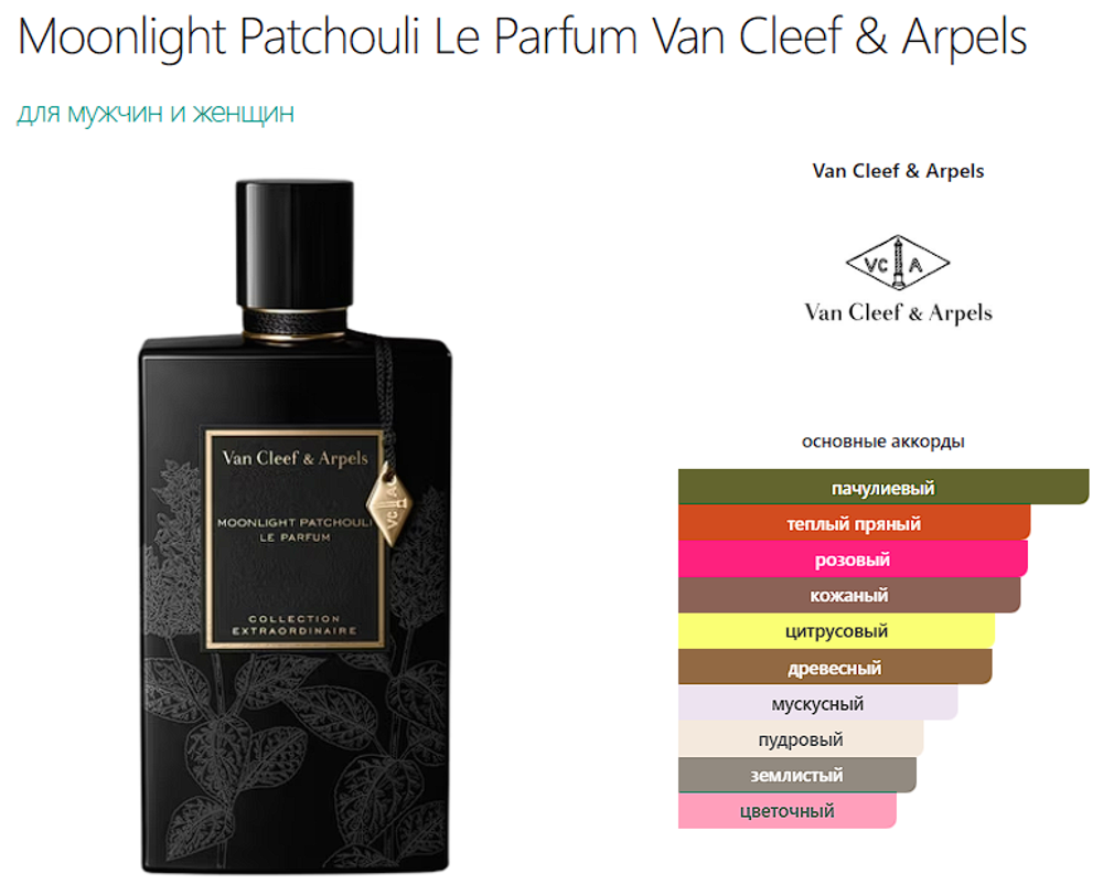 Van Cleef & Arpels Moonlight Patchouli 75ml (duty free парфюмерия)