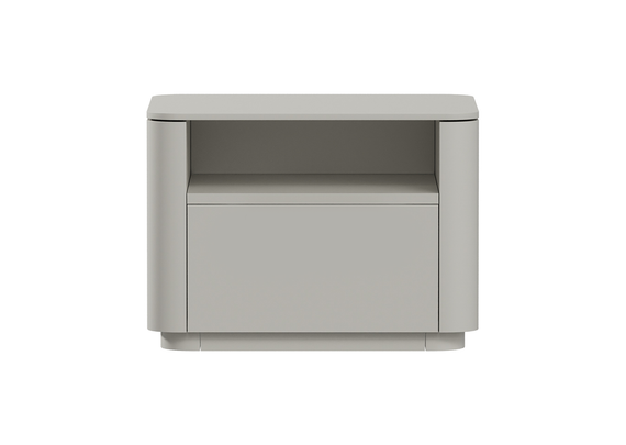 Тумба прикроватная Tammi 1 полка 1 ящик ширина 50 см (серо-бежевый)