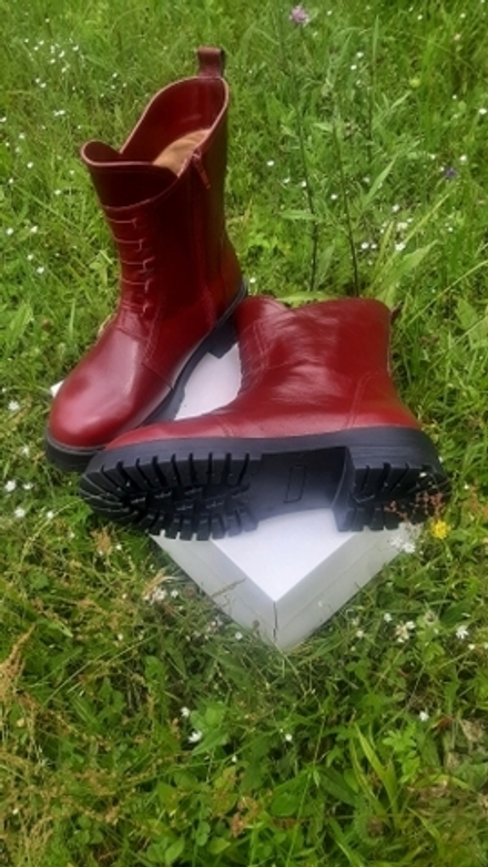 Ознакомительный образец! Полусапоги женские на объёмную ногу