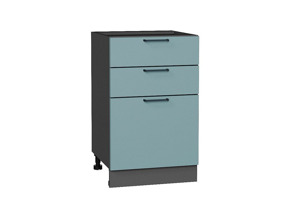 Шкаф нижний с 3-мя ящиками Флэт