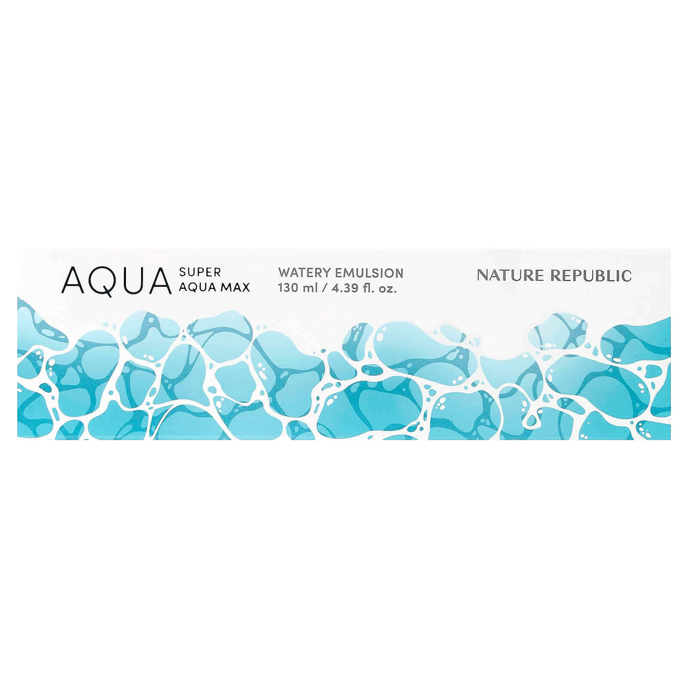 Nature Republic, Super Aqua Max, водянистая эмульсия, 130 мл (4,39 жидк. унц.)