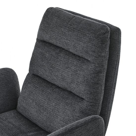 Стул мягкий обеденный с подлокотниками Vern темно-серый