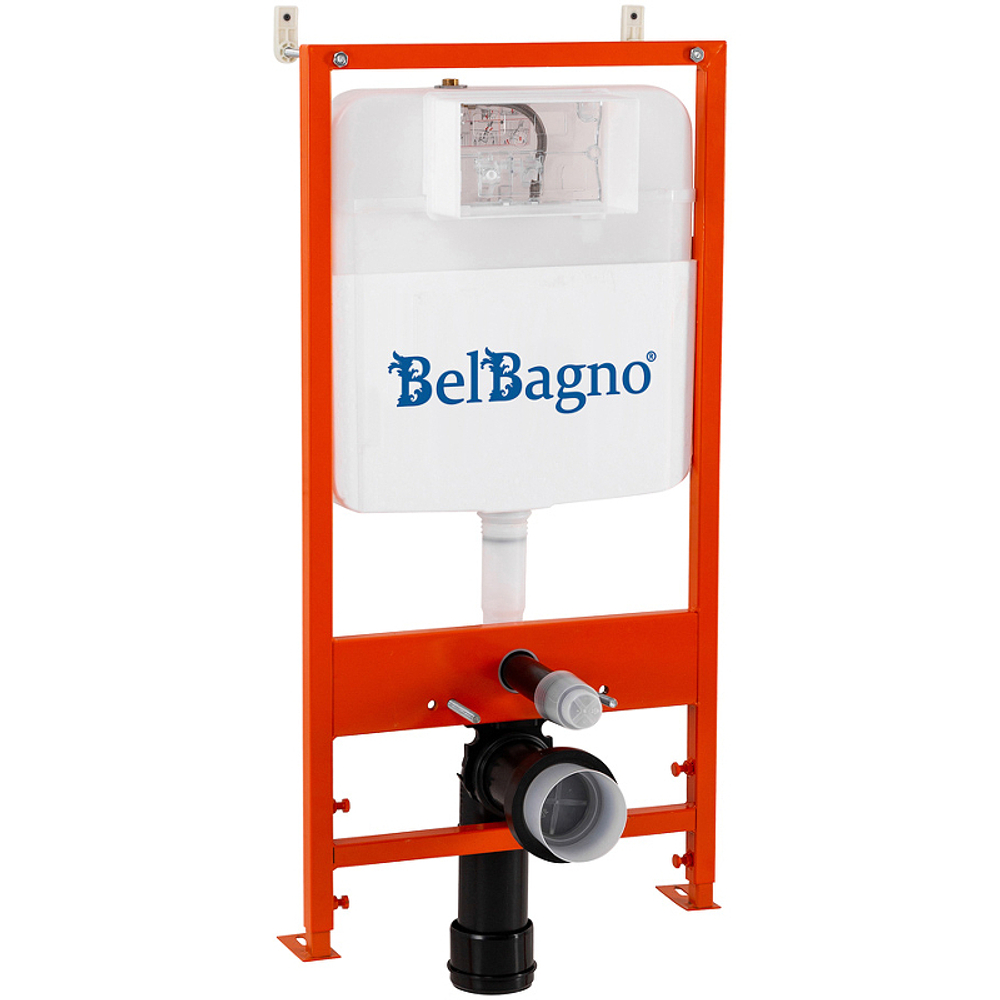 Инсталляция BelBagno BB026/BB071CR с клавишей смыва Хром глянцевый