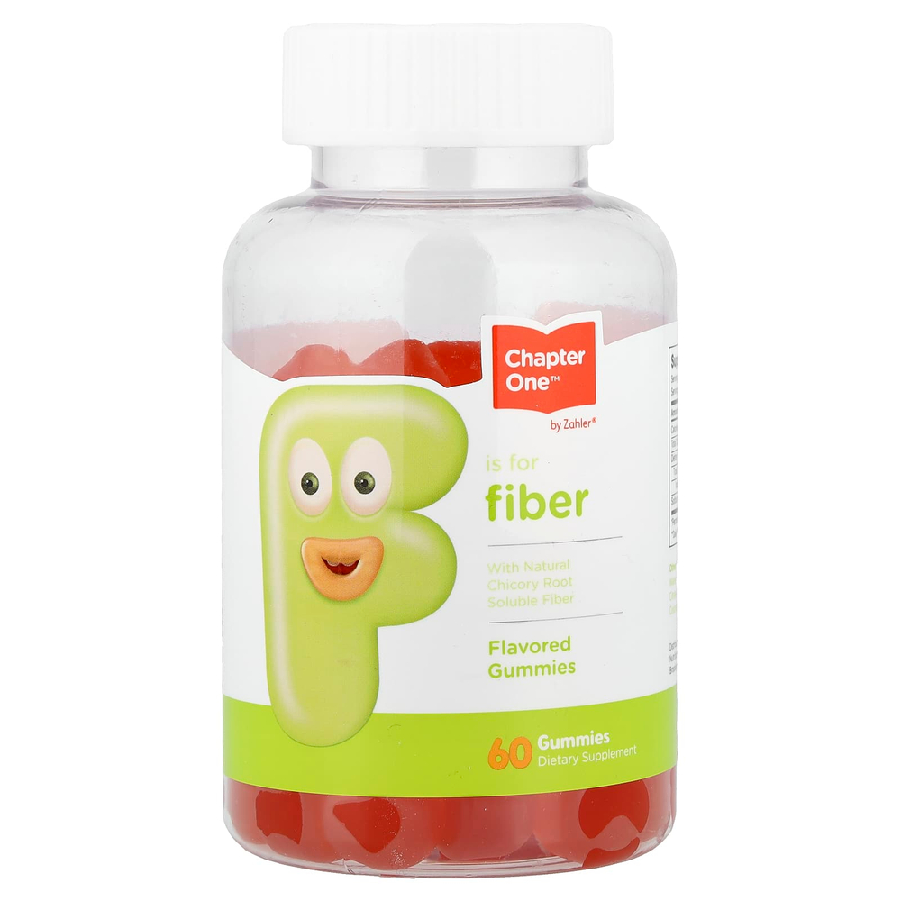 Zahler, F Is for Fiber, клетчатка, жевательные мармеладки, 60 шт.