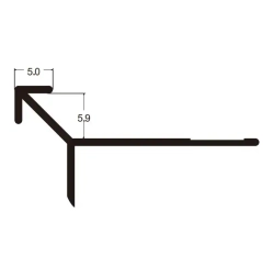 Угловой наружный профиль 5521