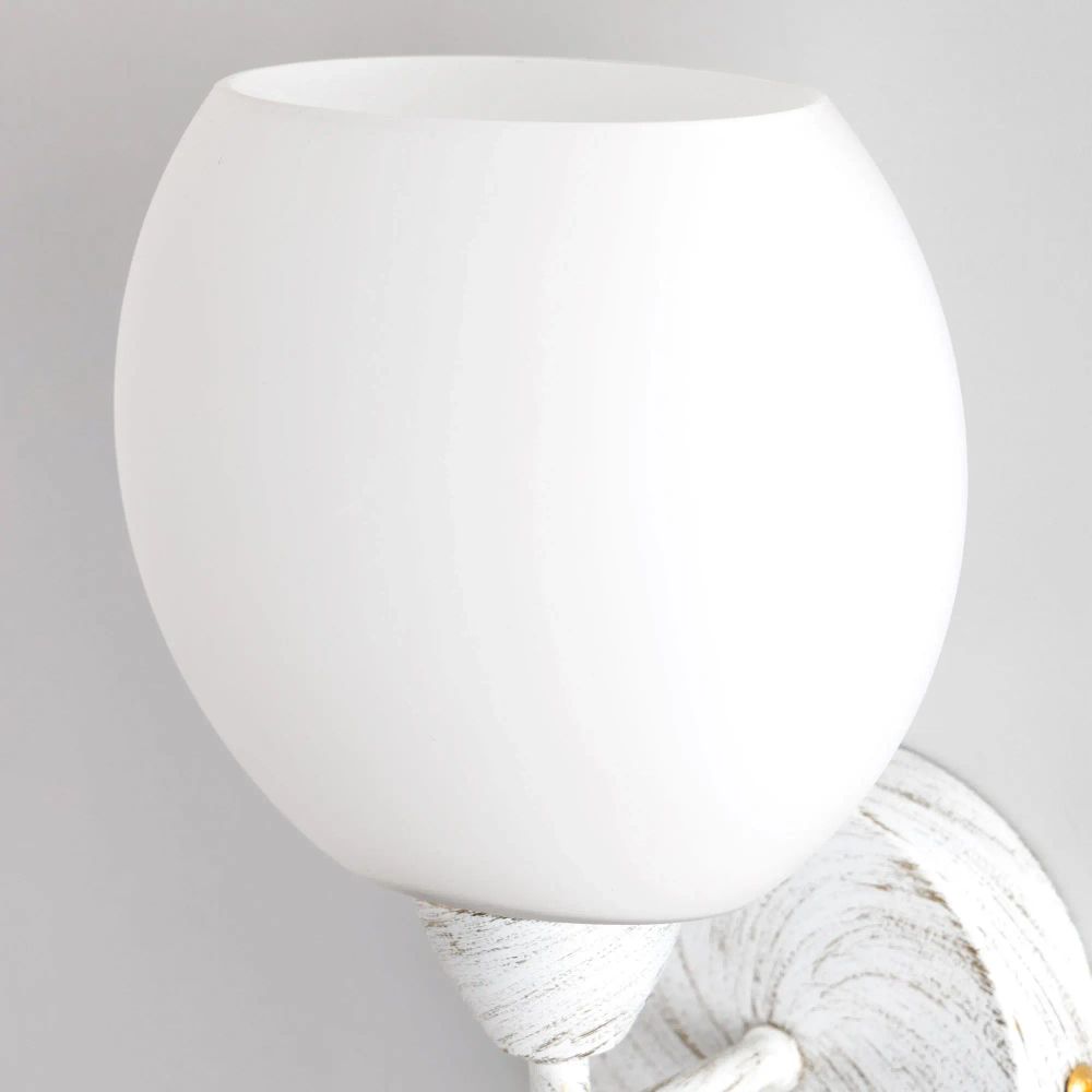 Citilux Флорида CL148310 Бра с выключателем Белое с патиной