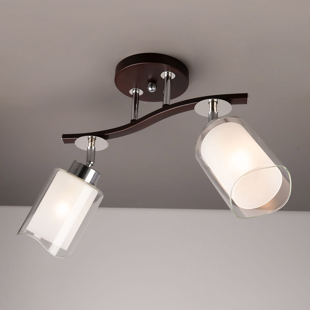 Citilux Фортуна CL156122 Люстра с поворотными плафонами Венге Хром