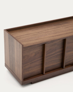 Onix Подставка под телевизор с ореховым шпоном в темной отделке, 200 x 45 см