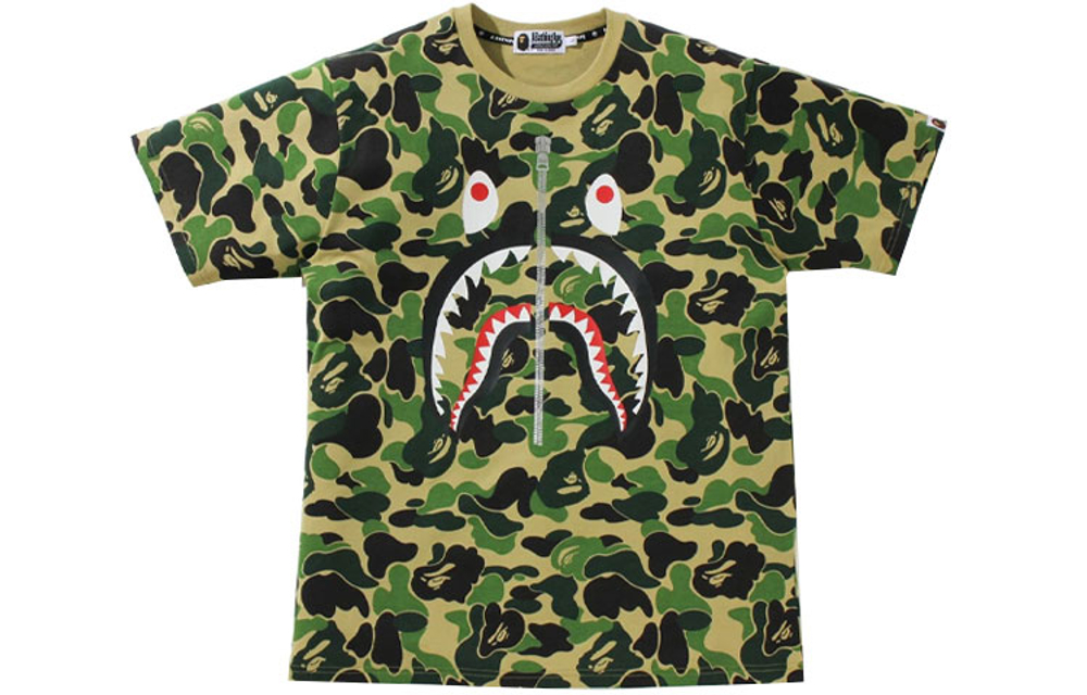A Bathing Ape Big Abc Camo Shark Tee