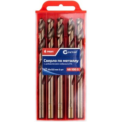 Сверло Cutop Profi 10*133 по металлу 5 шт   48-100-5