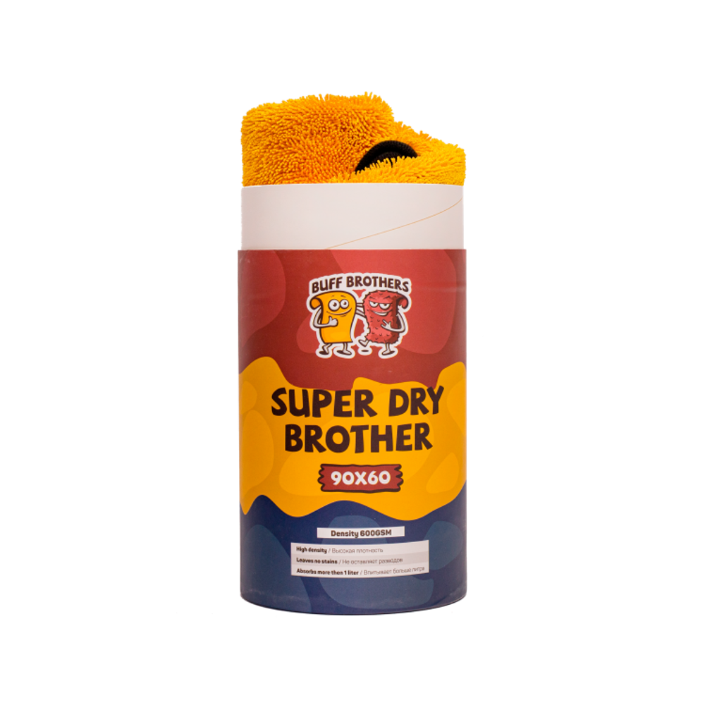 BUFF BROTHERS микрофибра для сушки SUPER DRY BROTHER GOLD 90x60